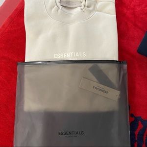 NWT Fear of God Essentials Wheat  Sweatshirt size  Relaxed Large